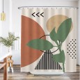 Ulticool Douchegordijn - Zon Abstract Natuur Boho Bohemian - 180 x 180 cm - met 12 ringen