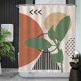 Ulticool Douchegordijn - Zon Abstract Natuur Boho Bohemian - 180 x 180 cm - met 12 ringen